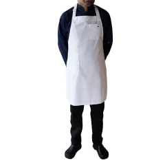 DELANTAL DE PECHERA CLÁSICO BLANCO