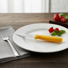 CUCHILLO OFICIO 8CM AMARILLO 3 CLAVELES (8410990014475) en internet