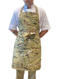 DELANTAL DE PECHERA CLASICO TECHNO RIPSTOP - CAMUFLADO