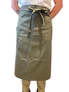 DELANTAL DE CINTURA VERDE LARGO - comprar online