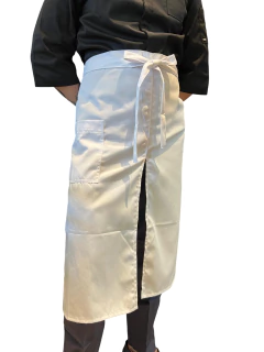 DELANTAL DE CINTURA CON TAJO