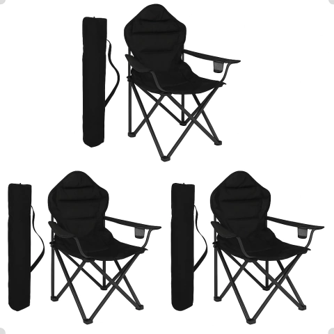 Set X 3 Sillón Director Silla Plegable Camping Reforzado - COMBO 3X DS120A - comprar online