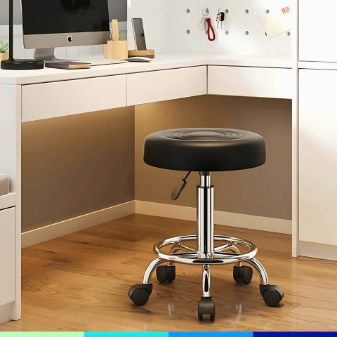 Banqueta Taburete Altura Regulable Asiento Alta Densidad Koa - OFI200 - comprar online