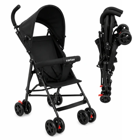 Cochecito de Bebe Paraguitas Cartan STL210 Plegable Capota con Protección Uv