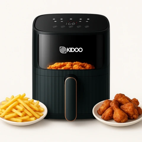 Airfryer Freidora De Aire Sin Aceite 5,5 Lts 1200w Kidoo AIR030