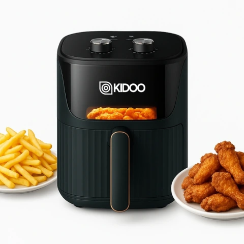 Freidora De Aire Sin Aceite Airfryer 5,5 Litros 1200w Kidoo AIR010