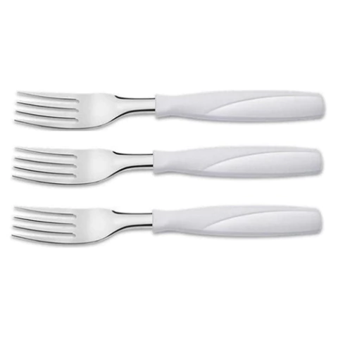 Set Tenedores X 3 Piezas Cubiertos Brinox Itaparica Blanco - 6002-300