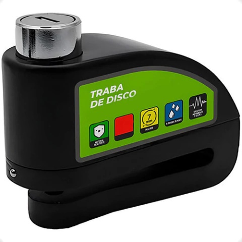 Traba Disco Moto Bicicleta Seguridad Candado Con Llave