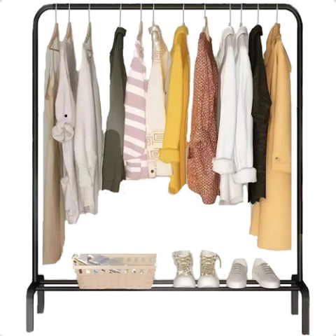 Perchero Movil Barral Simple Metalico Exhibidor Resistente