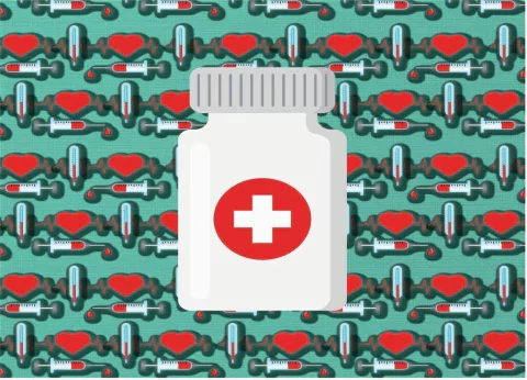 kit tecido porta remedio vidro de remedio