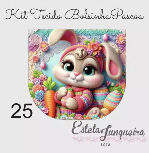 kit tecido bolsinha 25