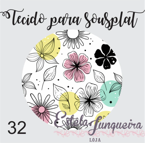 tecido para sousplat 32