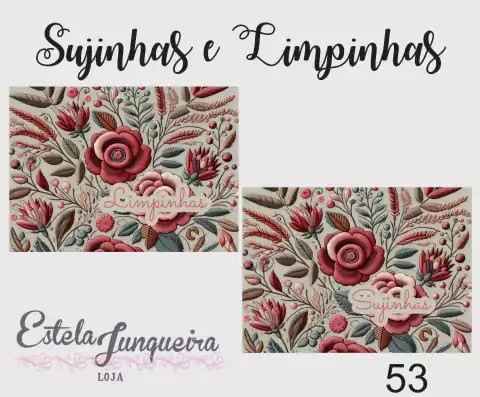 kit tecido sujinhas e limpinhas 53n