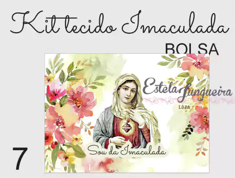 KIT TECIDO BOLSA IMACULADA 7