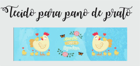 tira de tecido para fazer pano de prato- acorde