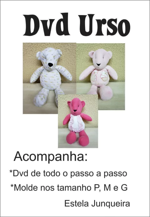 Aula on line urso roupinha de maternidade