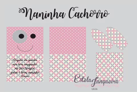 KIT Tecido naninha rosinha