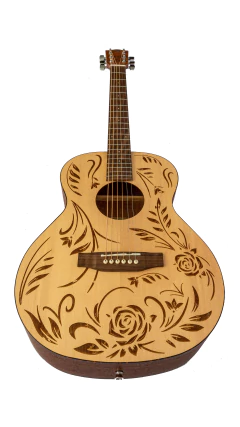 Guitarra Acustica Bamboo Ga38 Rock & Roses C/ Tensor Y Funda - BAMBOO • Shop Online