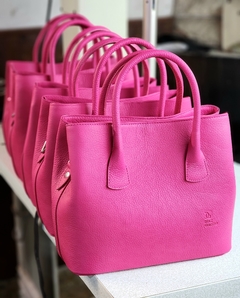 Cartera Barbie cuero graneado fucsia - comprar online