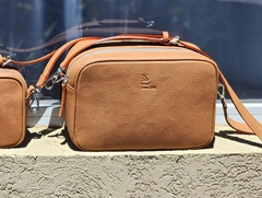 Cartera "Belen" cuero graneado suela claro - comprar online