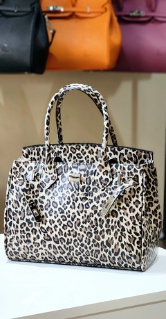 Cartera "Paris" chica cuero animal print. - comprar online