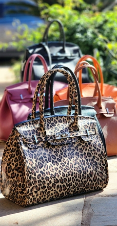 Cartera "Paris" chica cuero animal print. - Diaz & Giaccio