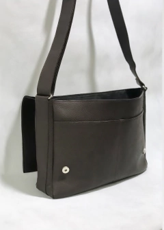 Morral "Juan" cuero graneado Marron - tienda online
