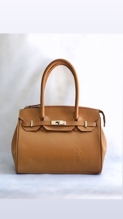 Cartera "Marsella Chica" cuero graneado Camel