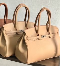 Cartera "Paris Grande" cuero graneado camel en internet