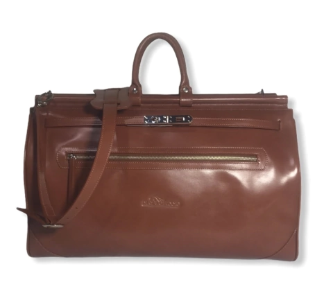 Bolso de viaje "Nantes" cuero liso Suela.