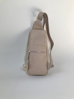 Mochila "Nono" cuero graneado nude - tienda online