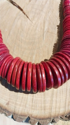 Colar Africano Vermelho - MARIA FLOR 