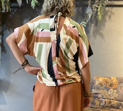 Blusa Boho Verde na internet