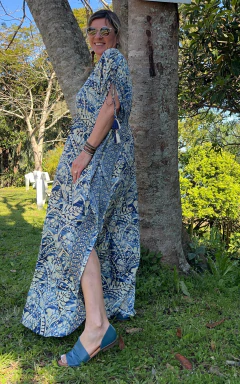 Kaftan Azul Dourada - loja online