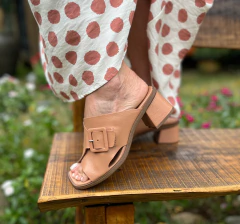 Tamanco Mule Charlote Blush - MARIA FLOR 