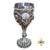 TAÇA CÁLICE - INOX & RESINA - ENFEITO CRÂNIO - 150ML - REF.605A