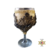 Taça de Vidro Decorada - Ouro Velho e Dourada