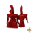 Boneco de Vulto - Casal - Cor - Vermelho