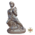 Estátua de Gesso Orixá Logun Edé Cor Dourado 22cm