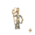 Pingente Níquel Exú Cor Dourado 4cm - comprar online