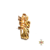 Pingente Níquel Oxalufã Cor Dourado 4cm