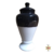 Quartinha de Louça - S/Alça - Cor Preto/Branco - Tam G 29cm - comprar online