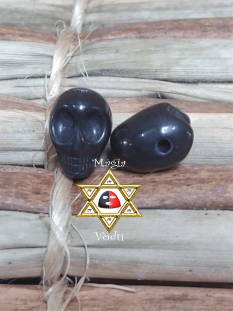 FIRMA CRÂNIO - RESINA PLÁSTICA - PEQUENA PRETA