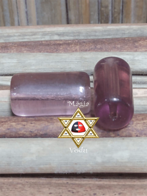 FIRMA DE VIDRO - ROXO CRISTAL TRANSPARENTE