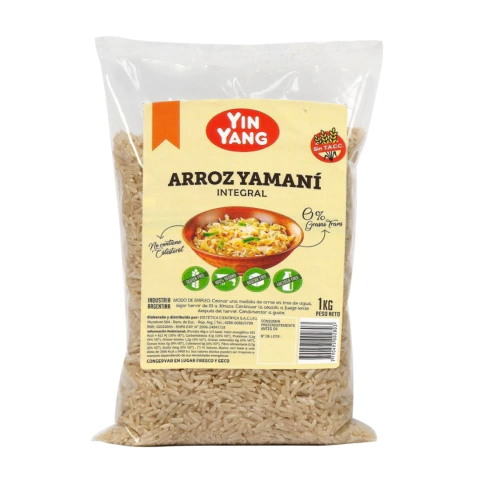Arroz Integral Organico Yin Yang x 500 gr. - comprar online