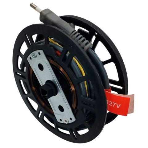 Enrolador Cabo Elétrico 2M 10A 2x0,75mm Compatível com Aspirador WAP Ambiance Turbo Bagless FW004644