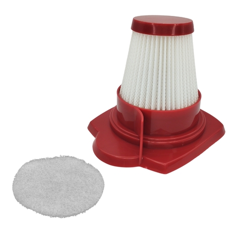 Kit Filtro Hepa Vermelho e Espuma Compatível com Aspirador Electrolux Power Speed STK13A