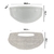 Kit Recipiente Tampa Compatível com Robô Aspirador WAP W90 95 96 100C FW007700 FW0077699 FW007703 - loja online
