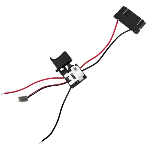 Interruptor Preto com Led e Contato da Bateria para Parafusadeira WAP BPF12K3 BPF12K4 FW008736