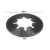 Kit 2un Roda Menor 140mm com Calota e Anel Compatível com Cortador de Grama Tramontina CE35M2 - Parceiro das Peças